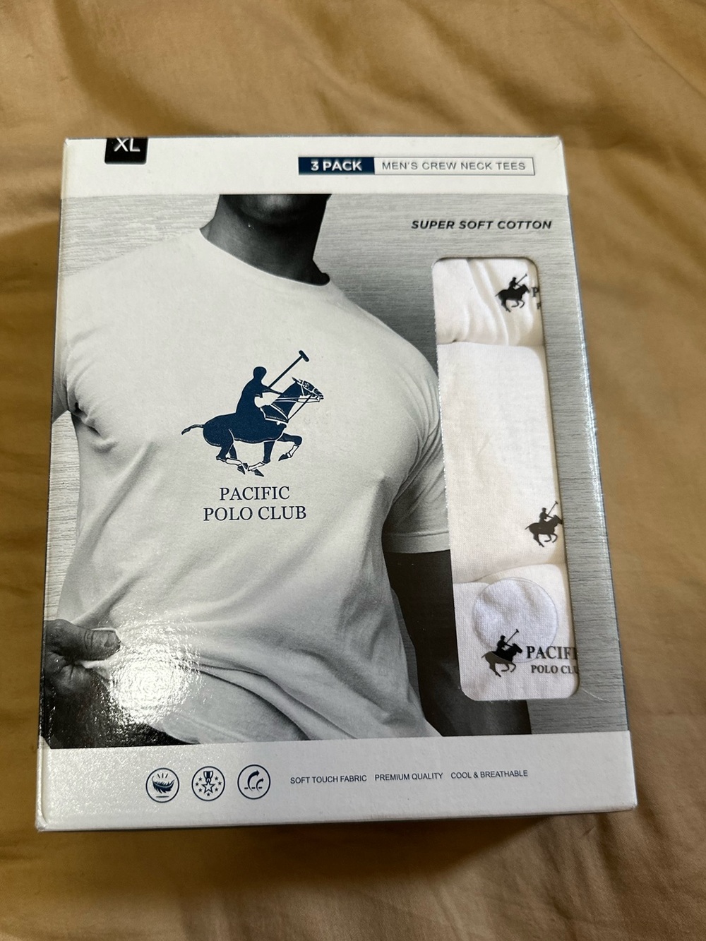 Men’s  Crew Neck Tee- White 3(pack)